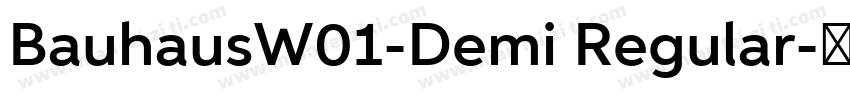 BauhausW01-Demi Regular字体转换